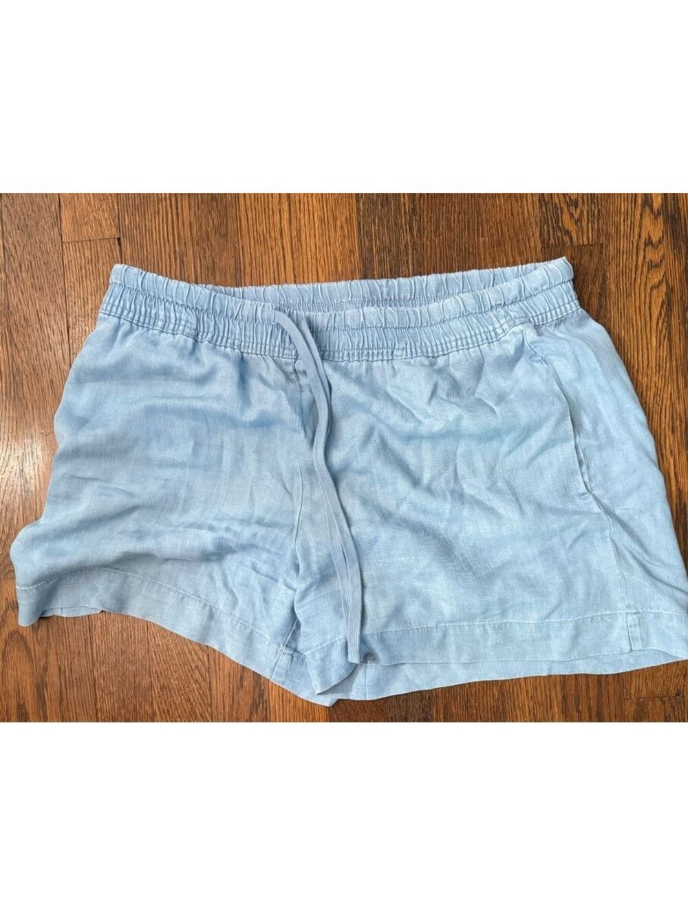 Hilary Radley Light Blue Tencel Lyocell Casual Shorts Size L